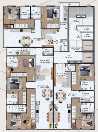 Apartamento, 3 quartos, 109 m² - Foto 2
