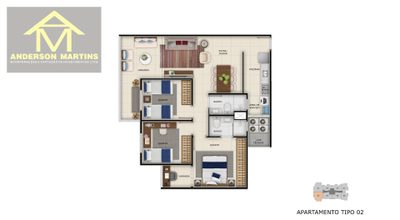 Apartamento, 2 quartos, 51 m² - Foto 5