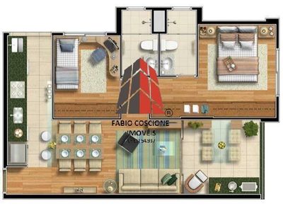 Apartamento, 2 quartos, 60 m² - Foto 1