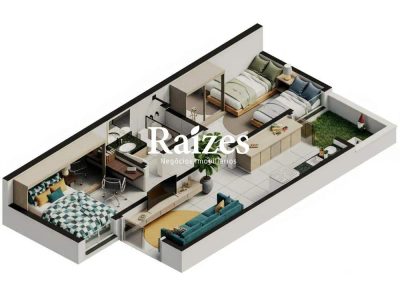 Casa, 2 quartos, 43 m² - Foto 1