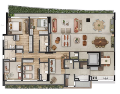 Cobertura, 4 quartos, 609 m² - Foto 2