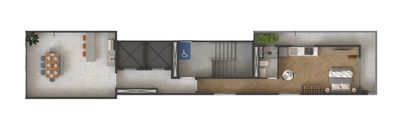 Casa, 1 quarto, 54 m² - Foto 2