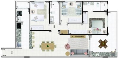 Apartamento, 3 quartos, 111 m² - Foto 2