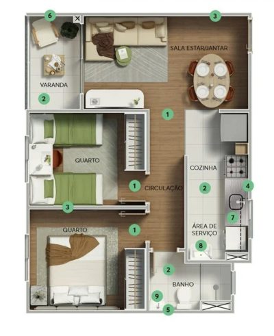 Apartamento, 2 quartos - Foto 3