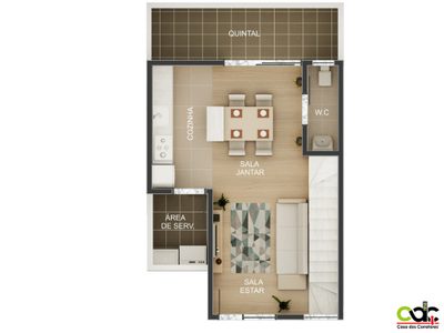 Casa, 2 quartos, 71 m² - Foto 5