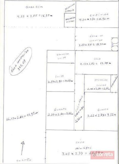 Casa, 3 quartos, 150 m² - Foto 2
