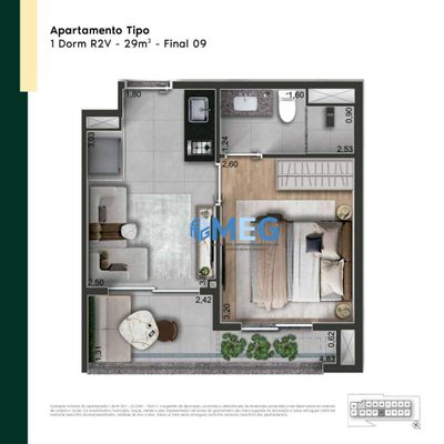 Apartamento, 1 quarto, 30 m² - Foto 3