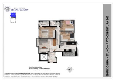 Cobertura, 3 quartos, 140 m² - Foto 4