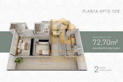 Apartamento, 2 quartos, 102 m² - Foto 1