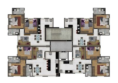 Apartamento, 2 quartos, 54 m² - Foto 2