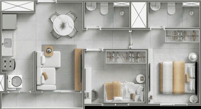 Apartamento, 2 quartos, 43 m² - Foto 4