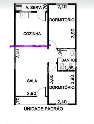Casa de Condomínio, 2 quartos - Foto 1