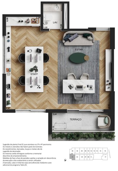 Sala-Conjunto, 47 m² - Foto 4