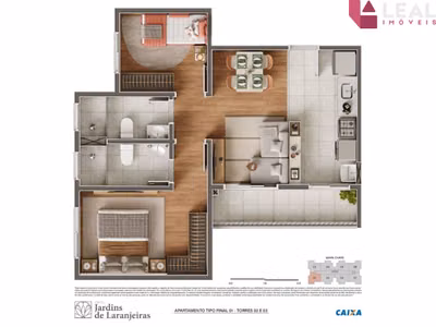 Apartamento, 2 quartos, 54 m² - Foto 4