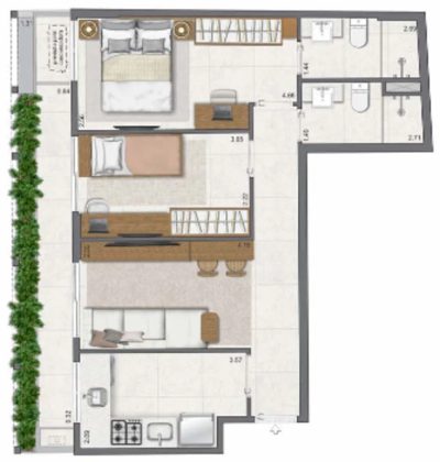 Apartamento, 2 quartos, 62 m² - Foto 5