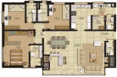 Apartamento, 3 quartos, 133 m² - Foto 4