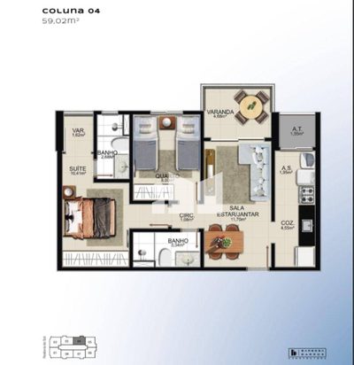Apartamento, 2 quartos, 59 m² - Foto 5