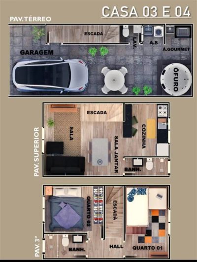 Casa, 2 quartos, 80 m² - Foto 4