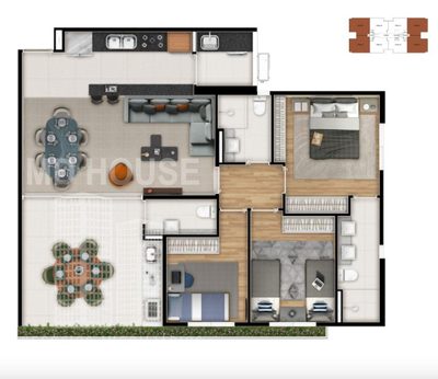 Apartamento, 3 quartos, 72 m² - Foto 5