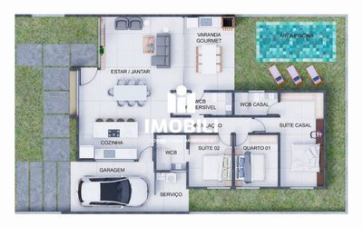 Casa de Condomínio, 3 quartos - Foto 4