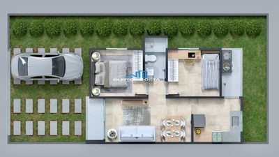 Casa, 2 quartos, 50 m² - Foto 2