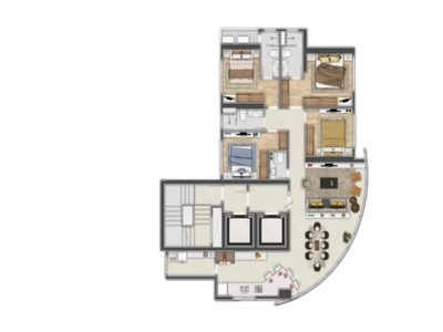 Apartamento, 4 quartos, 132 m² - Foto 4