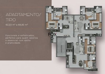 Apartamento, 2 quartos, 69 m² - Foto 3