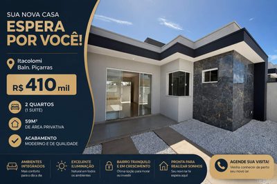 Casa, 2 quartos - Foto 1