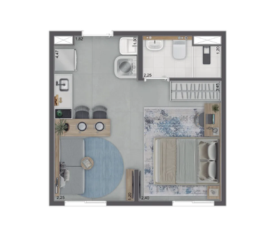 Apartamento, 2 quartos, 36 m² - Foto 4