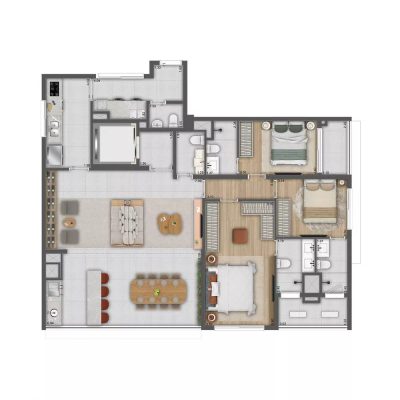 Apartamento, 3 quartos, 130 m² - Foto 3