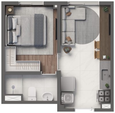 Apartamento, 1 quarto, 24 m² - Foto 5