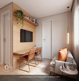 Apartamento, 1 quarto, 24 m² - Foto 2