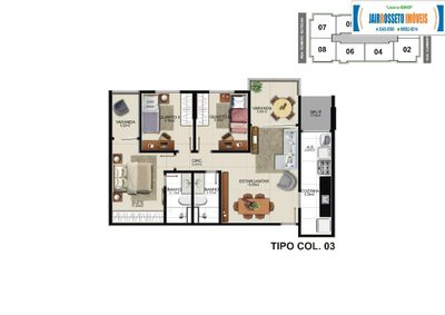 Apartamento, 3 quartos, 91 m² - Foto 2