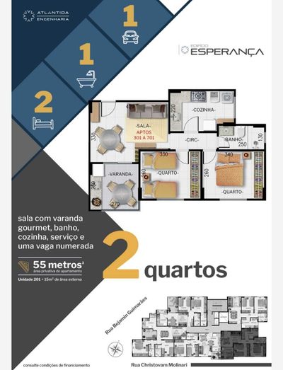 Apartamento, 2 quartos, 62 m² - Foto 5