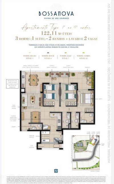 Apartamento, 3 quartos, 112 m² - Foto 3