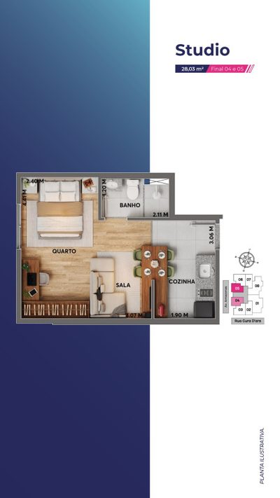 Apartamento, 1 quarto, 28 m² - Foto 5