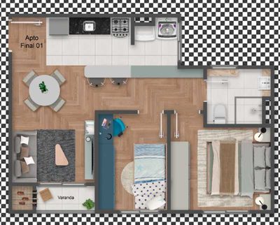 Apartamento, 2 quartos, 40 m² - Foto 2