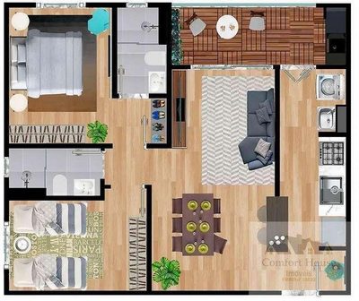 Apartamento, 2 quartos, 65 m² - Foto 3