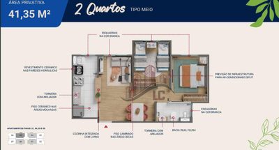 Apartamento, 2 quartos, 41 m² - Foto 1