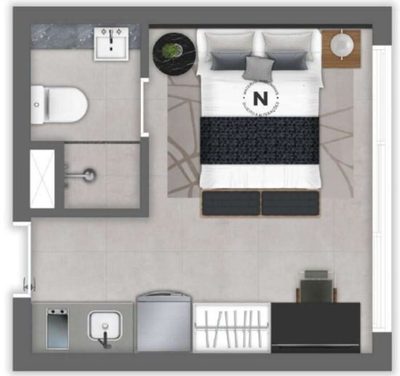 Apartamento, 1 quarto, 62 m² - Foto 5