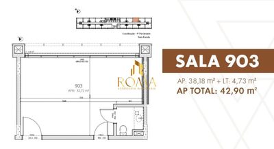 Sala-Conjunto, 42 m² - Foto 2