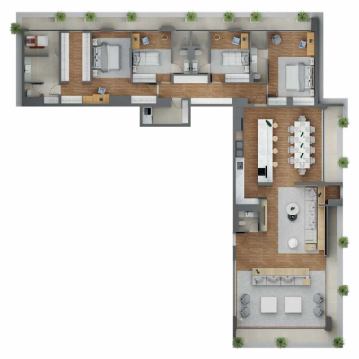 Apartamento, 3 quartos, 346 m² - Foto 4
