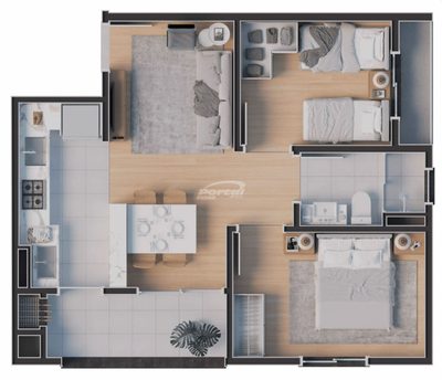 Apartamento, 2 quartos, 51 m² - Foto 3