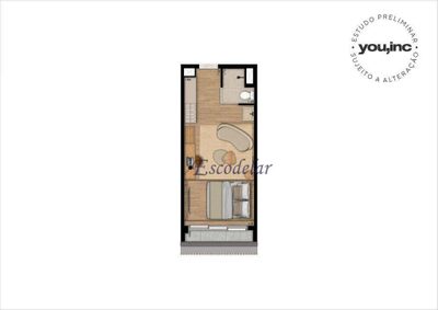 Kitnet-Studio, 23 m² - Foto 3