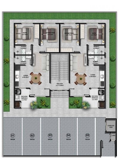 Apartamento, 2 quartos, 55 m² - Foto 3