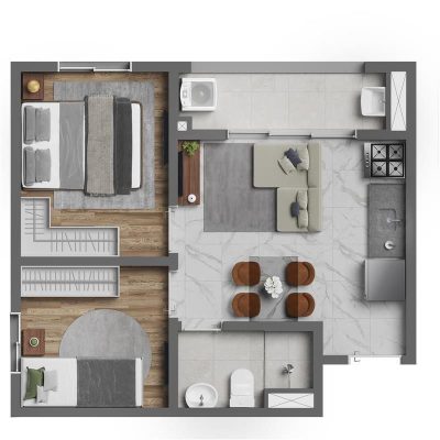 Apartamento, 1 quarto, 24 m² - Foto 4