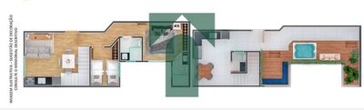 Cobertura, 2 quartos, 86 m² - Foto 1