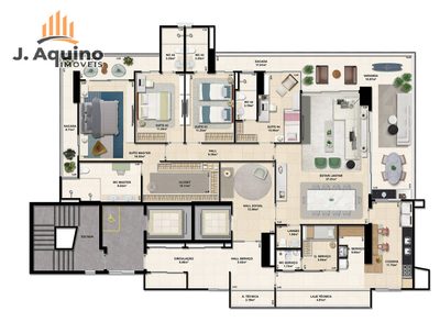 Apartamento, 4 quartos, 242 m² - Foto 2