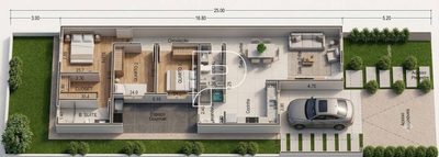 Casa de Condomínio, 3 quartos - Foto 2