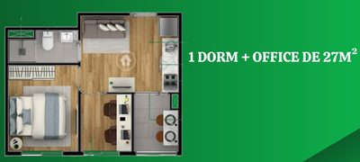 Apartamento, 1 quarto, 24 m² - Foto 3